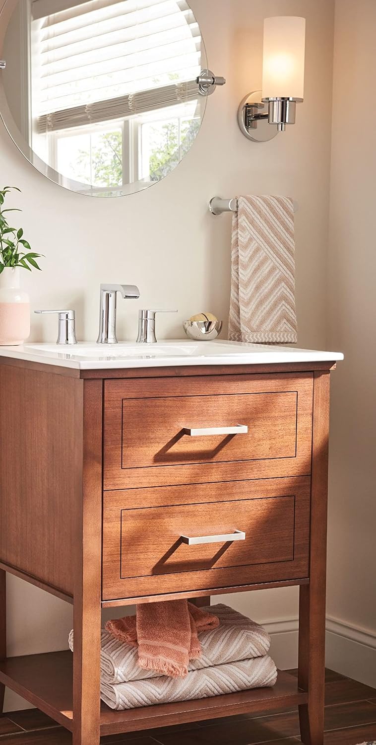 Moen BH3886CH Genta LX Chrome 6.8-in Wall Mount Towel Bar