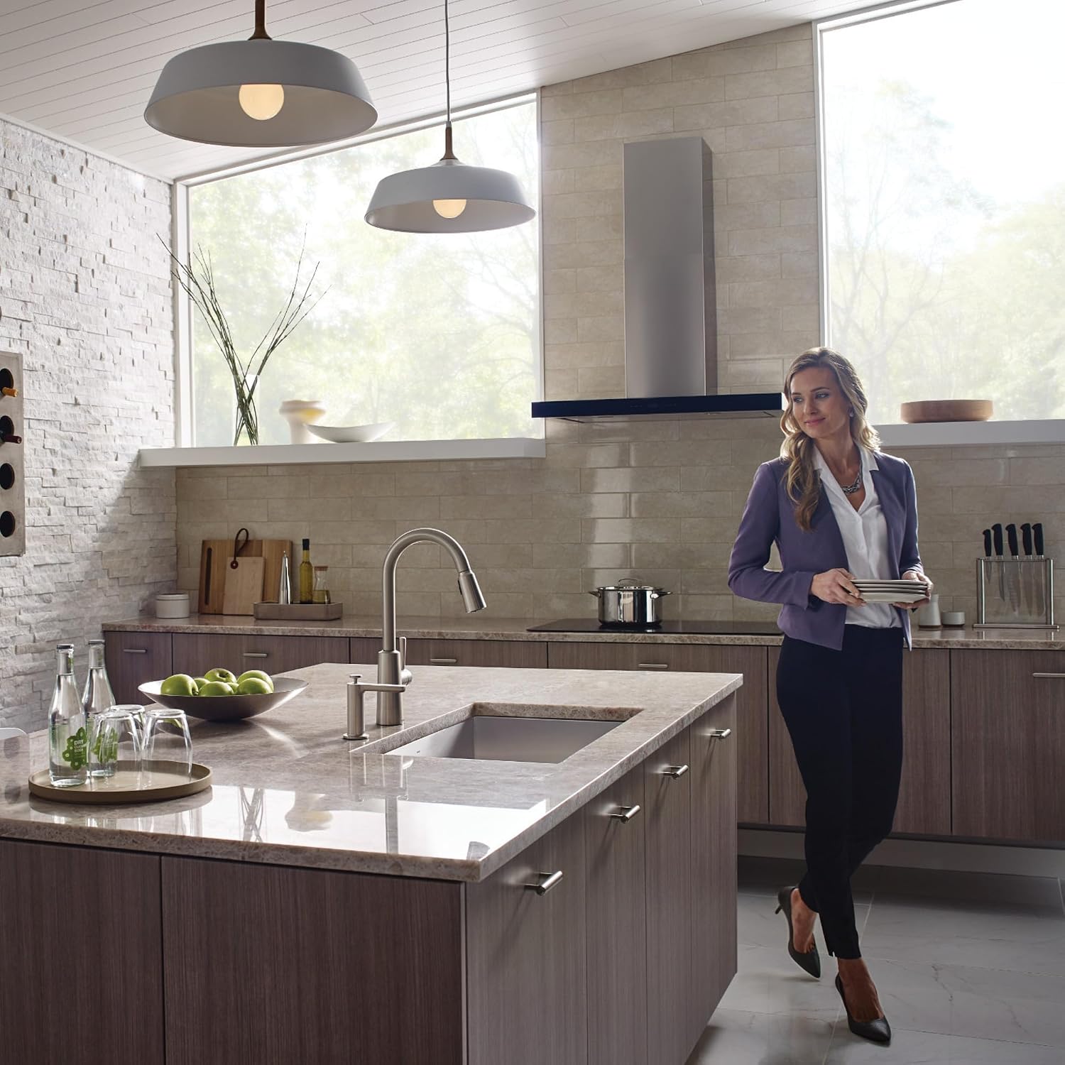 Moen Kitchen Soap Dispenser, Spot Resist Stainless, S3947SRS