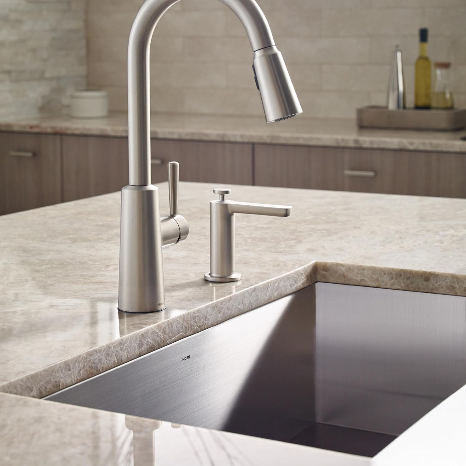 Moen Kitchen Soap Dispenser, Spot Resist Stainless, S3947SRS