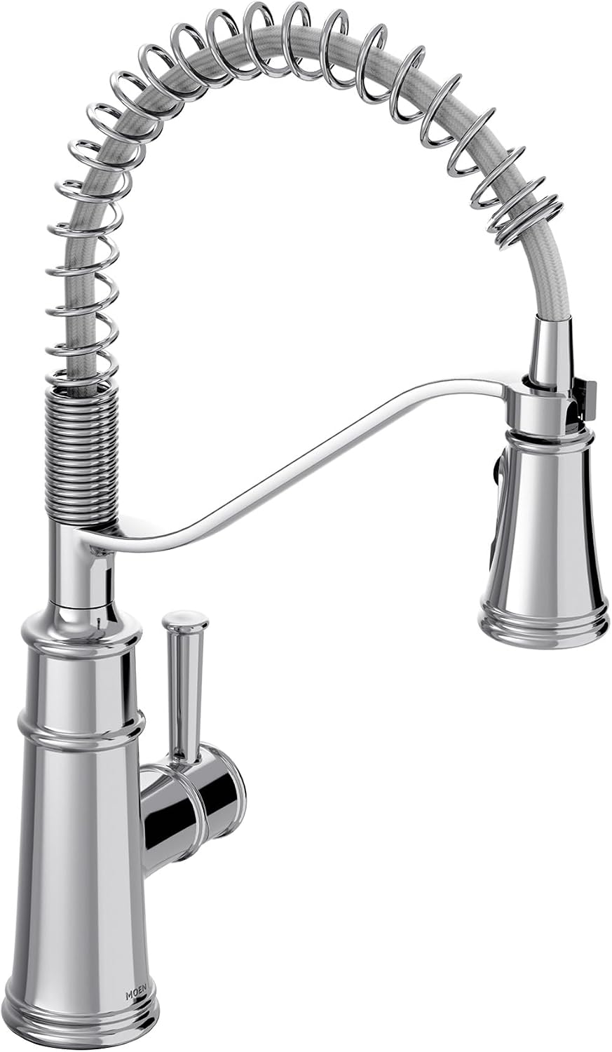 Moen Belfield Chrome Kitchen Faucet, Modern Spring Kitchen Faucet with Power Boost, Pre-Rinse, One-Handle, Easy Installation, 5927