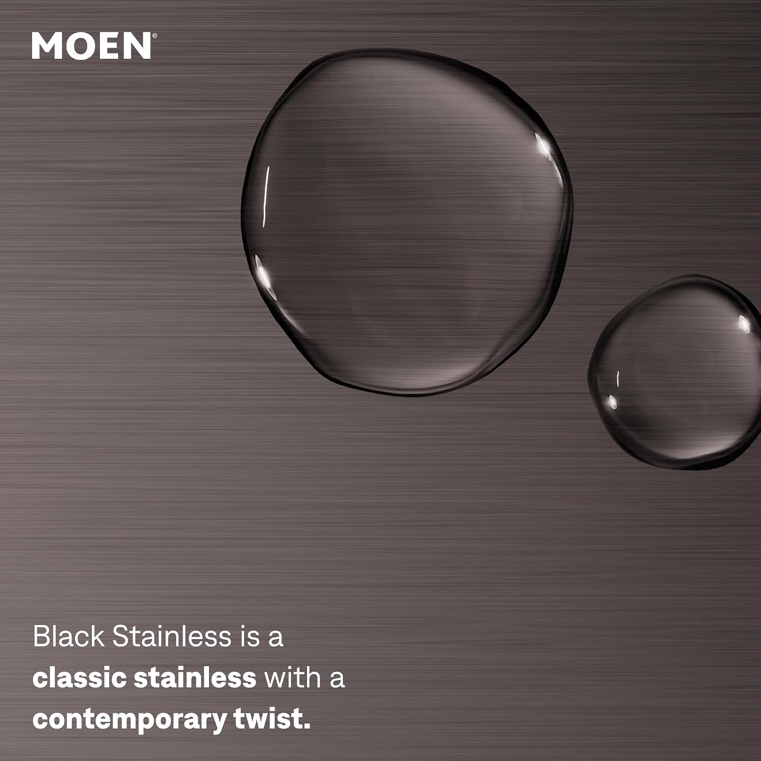 Moen Modern Kitchen Soap Dispenser, Black Stainless, S3947BLS Matte Black