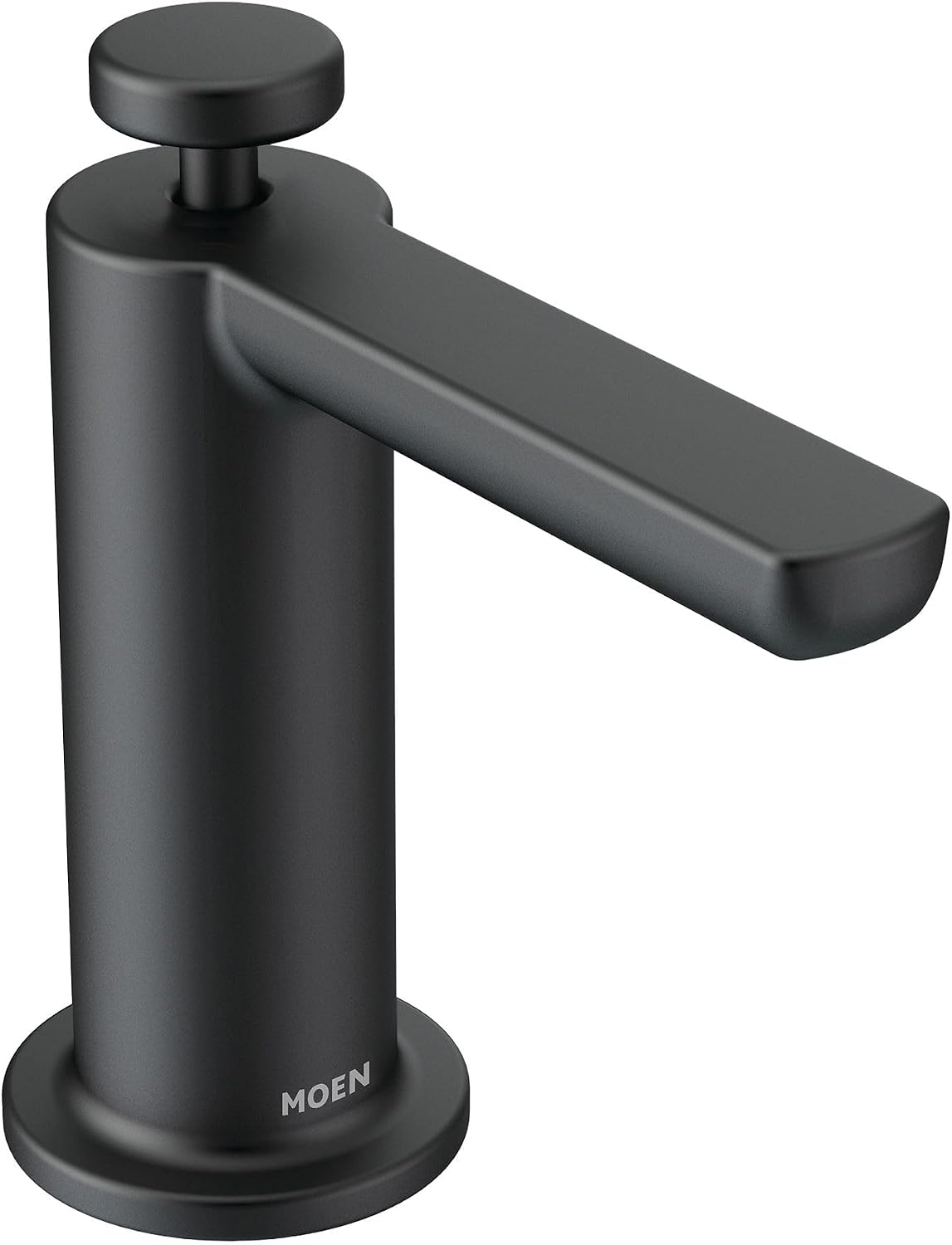 Moen Modern Kitchen Soap Dispenser, Matte Black, S3947BL Brushed Nickel