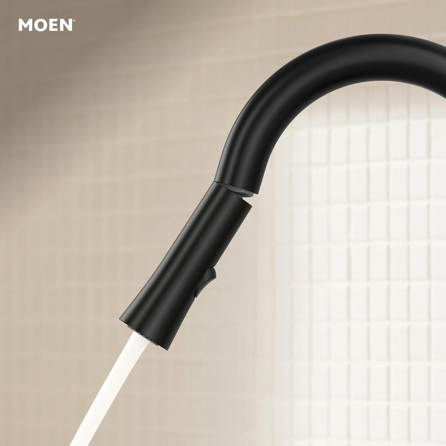 Moen 87918BL Ronan Matte Black Pulldown Kitchen Faucet