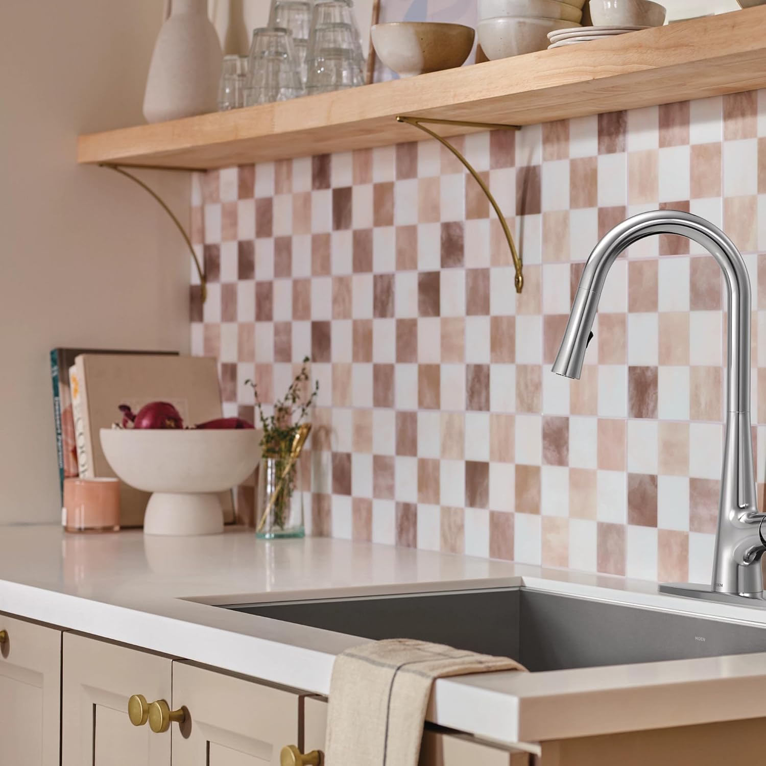 Moen Ronan Pulldown Kitchen Faucet, Chrome, 87918