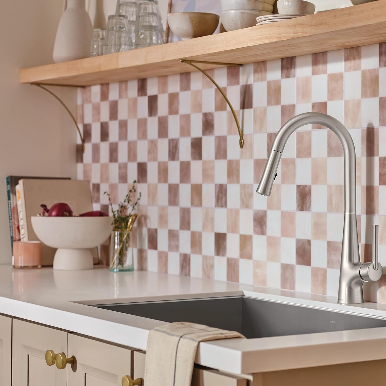 Moen Ronan Pulldown Kitchen Faucet, Spot Resist Stainless, 87918SRS