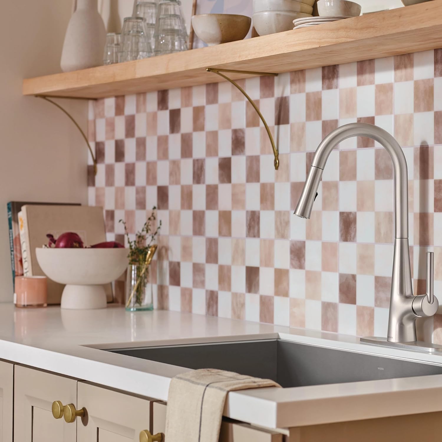 Moen Ronan Pulldown Kitchen Faucet, Spot Resist Stainless, 87918SRS