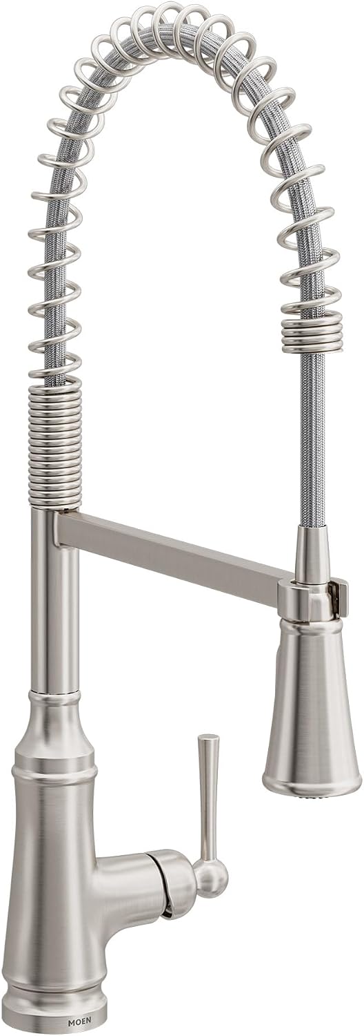 Moen Jaslynn Spring Pulldown Kitchen Faucet, Spot Resist Stainless, 87638SRS