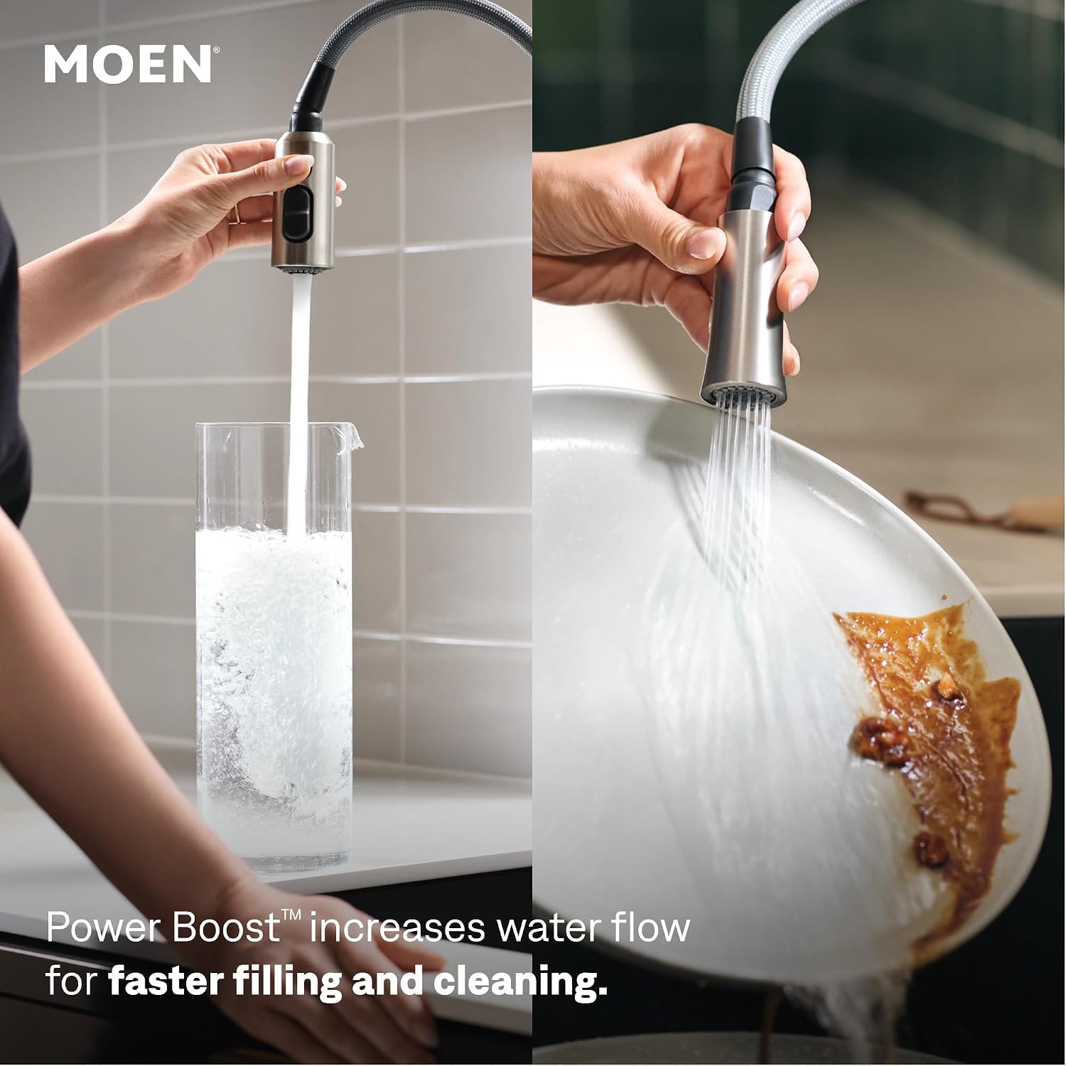 Moen Jaslynn Spring Pulldown Kitchen Faucet, Spot Resist Stainless, 87638SRS