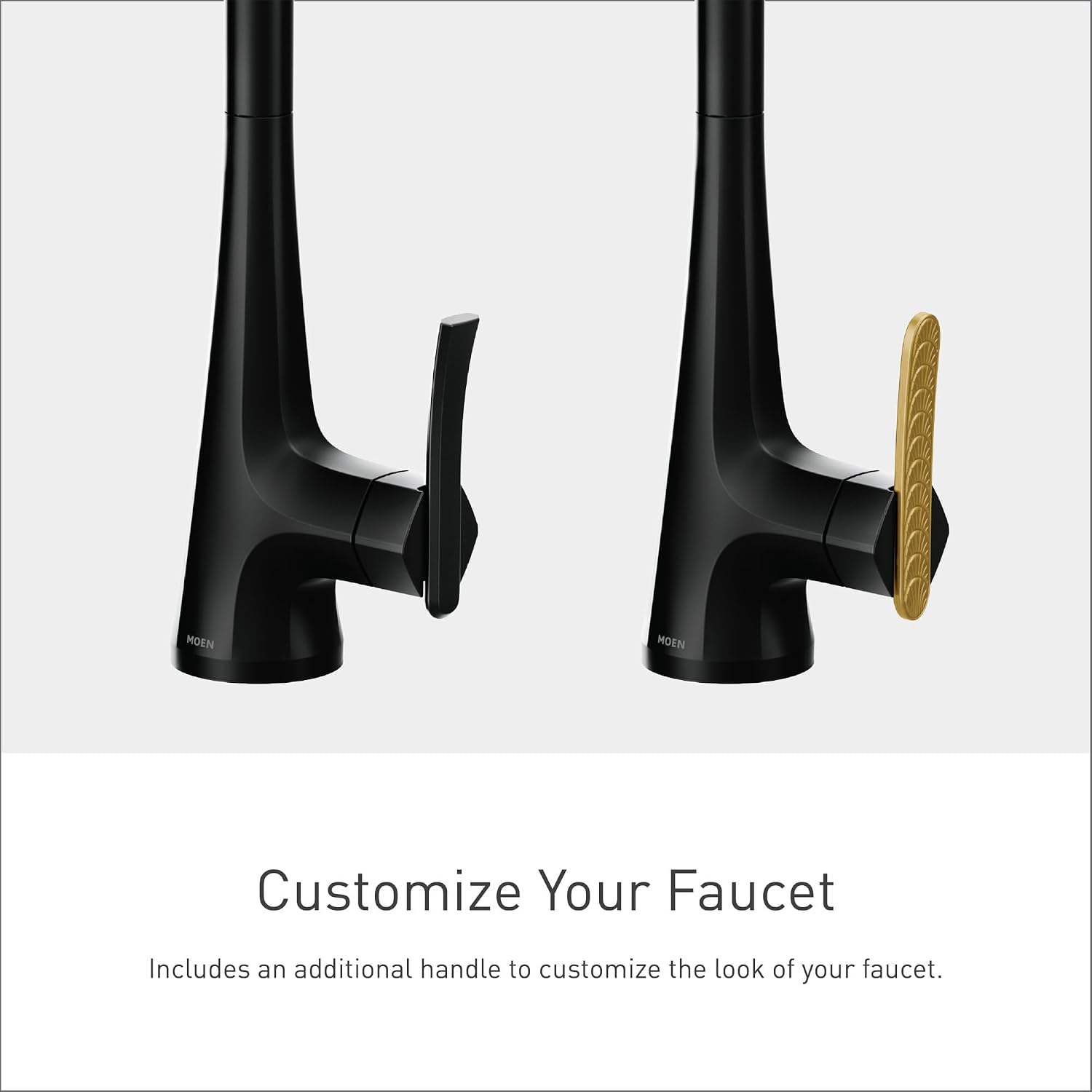 Moen Sinema Spring Pulldown Kitchen Faucet, Matte Black, S5235BL