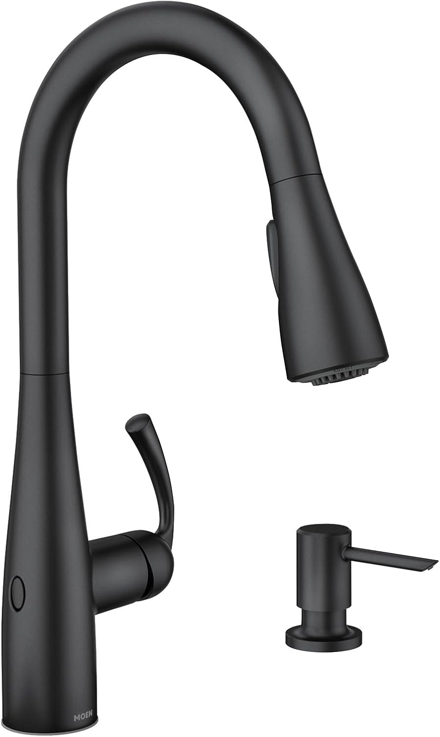 Moen Essie MotionSense Wave Kitchen Faucet, Matte Black, 87014EWBL