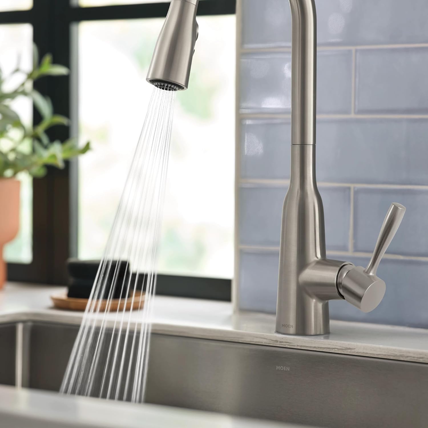 Moen Orivesi Spot Resist Stainless Pulldown Kitchen Faucet