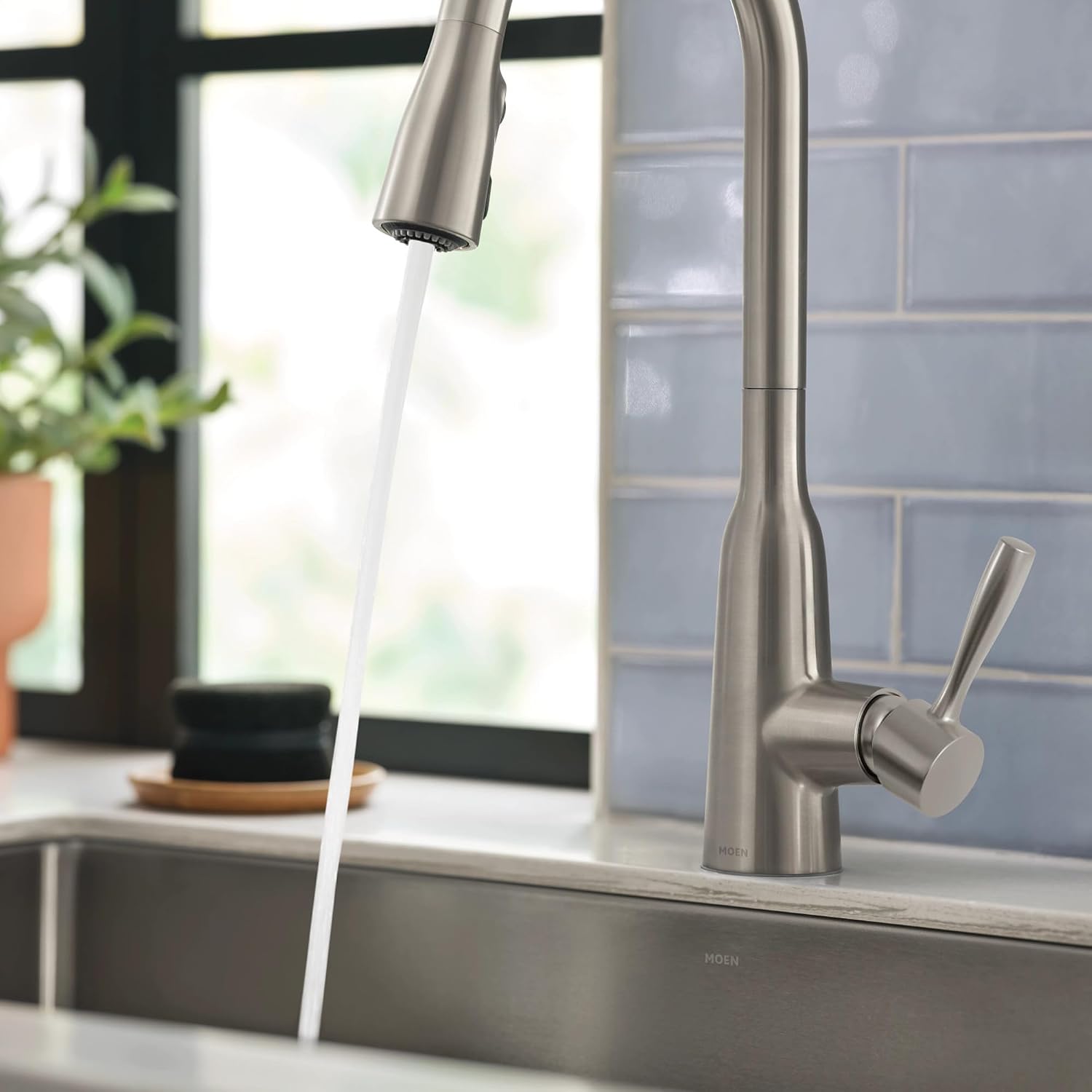 Moen Orivesi Spot Resist Stainless Pulldown Kitchen Faucet
