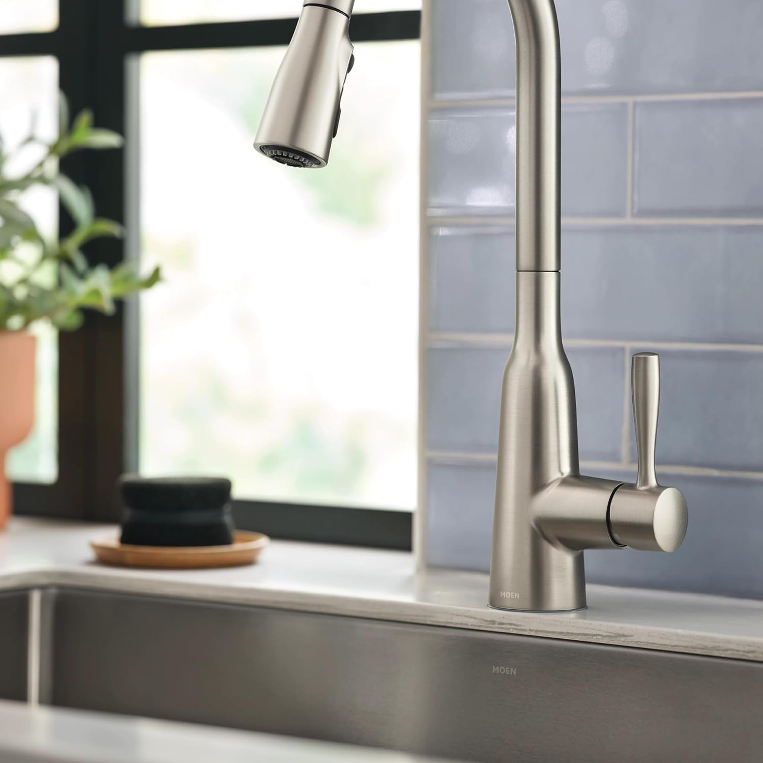 Moen Orivesi Spot Resist Stainless Pulldown Kitchen Faucet