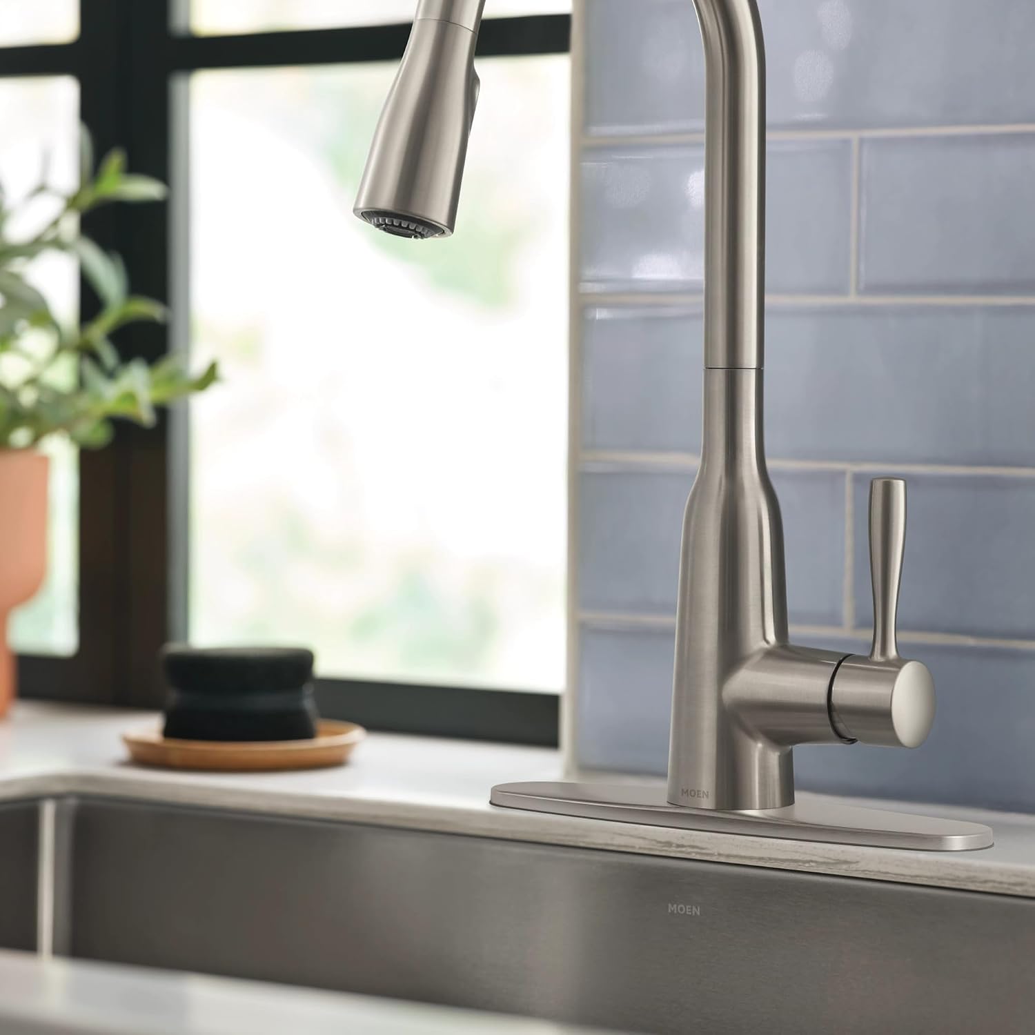 Moen Orivesi Spot Resist Stainless Pulldown Kitchen Faucet