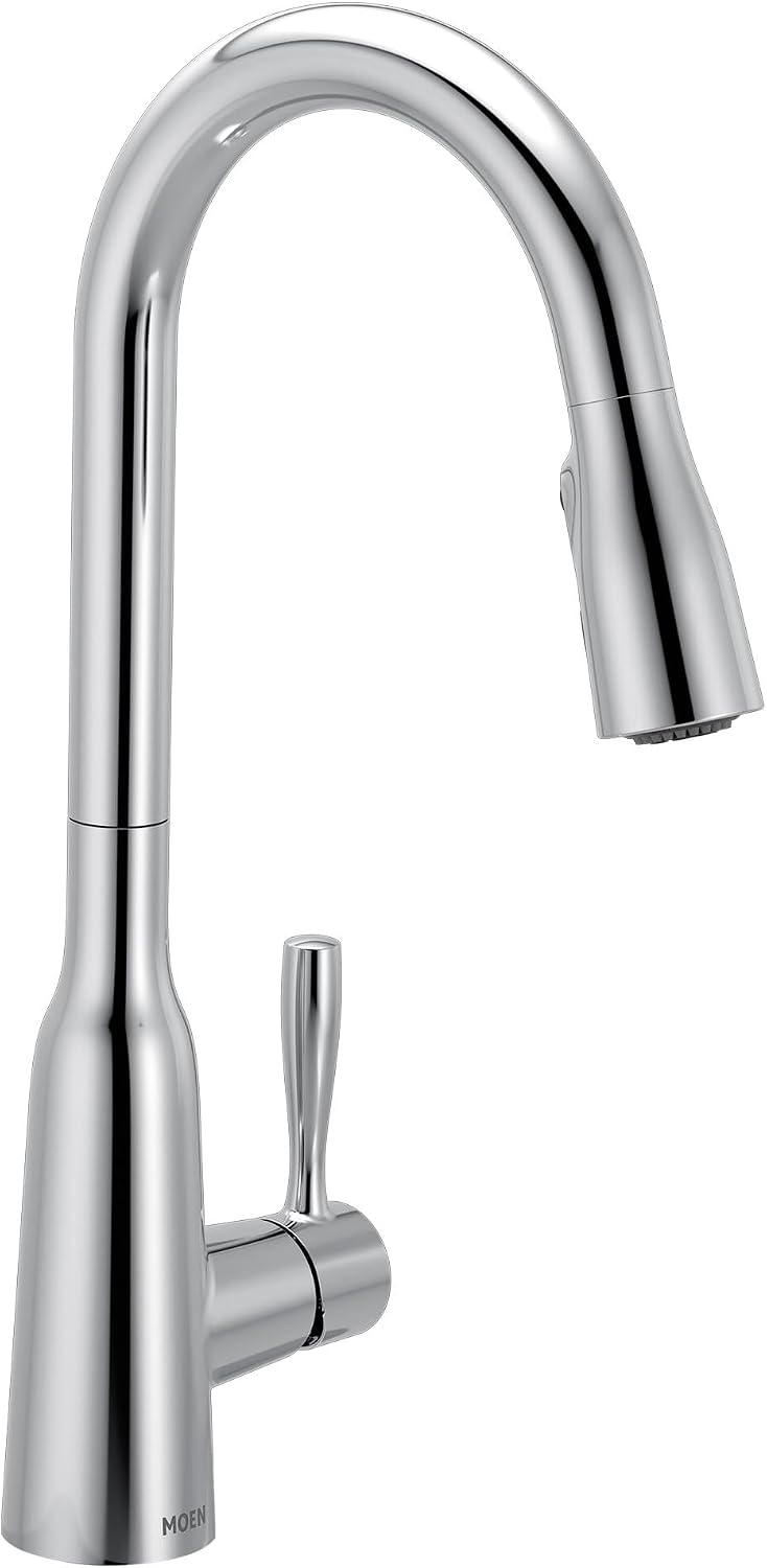 Moen Orivesi Chrome One-Handle High Arc Pulldown Kitchen Faucet with Power Boost, 87891