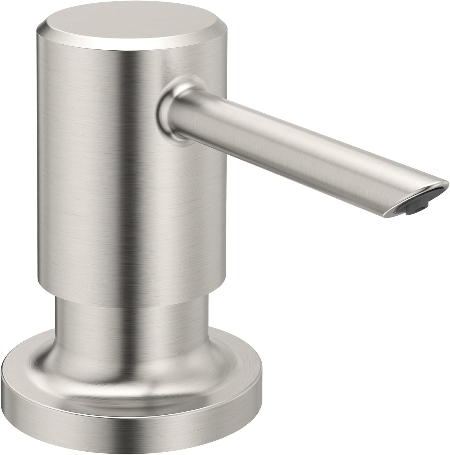 Moen Modern Spot Resist Stainless Deck-Mount Kitchen Soap & Lotion Dispenser, Top-Fill, 18-oz Bottle, 3949SRS