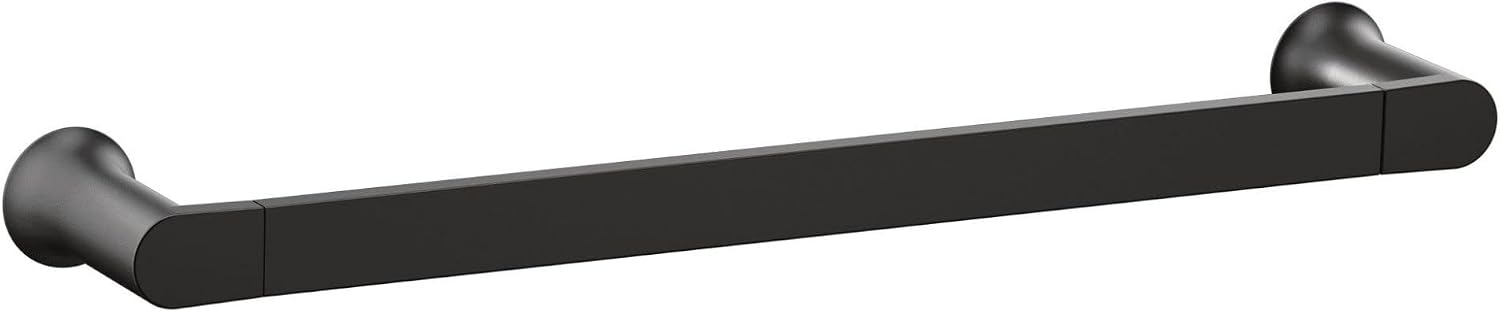 Moen Genta LX 18-Inch Towel Bar, Matte Black, BH3818BL