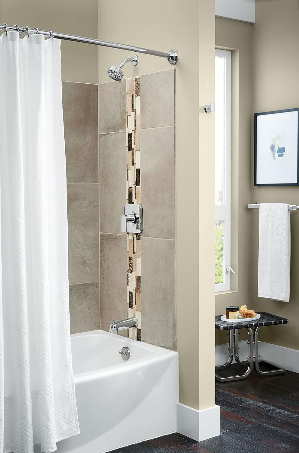 Moen Genta LX 18-Inch Towel Bar, Chrome, BH3818CH