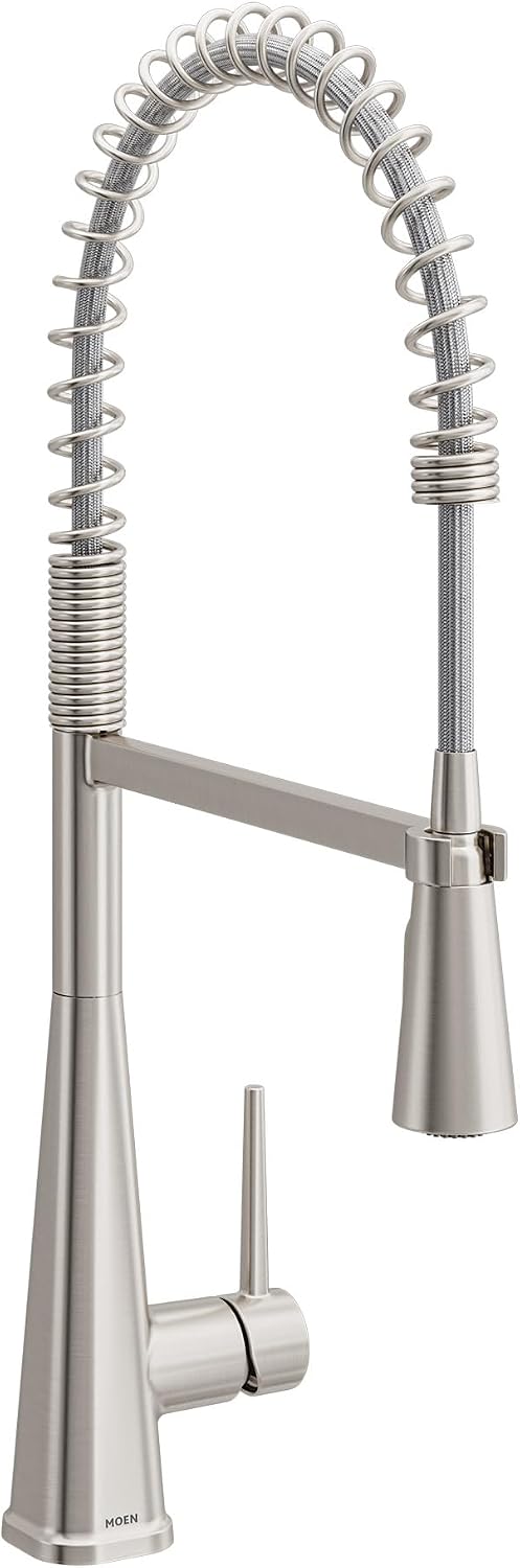 Moen Swyre Spring Pulldown Kitchen Faucet, Spot Resist Stainless, 87538SRS
