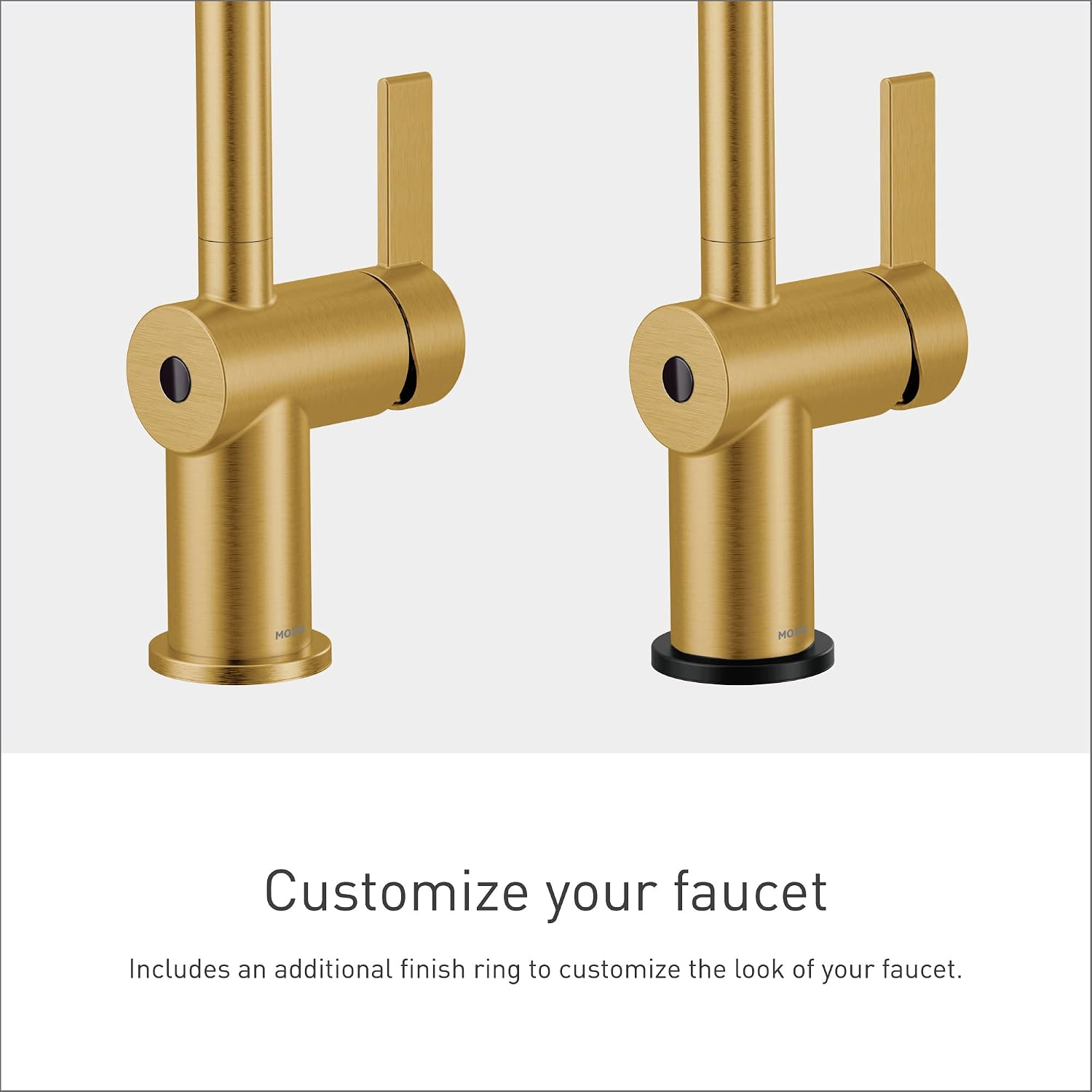 Moen CIA MotionSense Wave Bathroom Faucet, Brushed Gold, 6221EWBG
