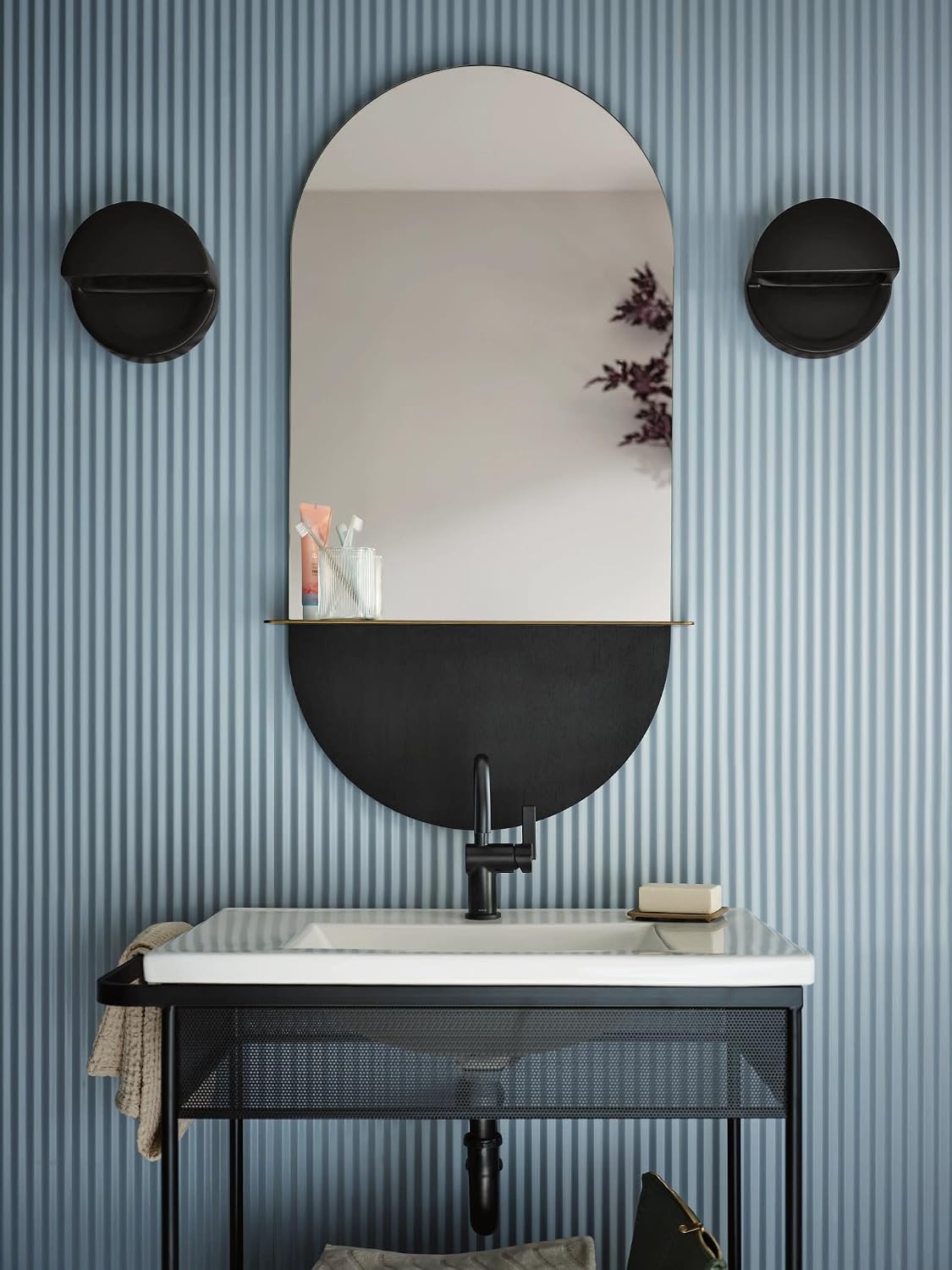 Moen CIA MotionSense Wave Bathroom Faucet, Matte Black, 6221EWBL