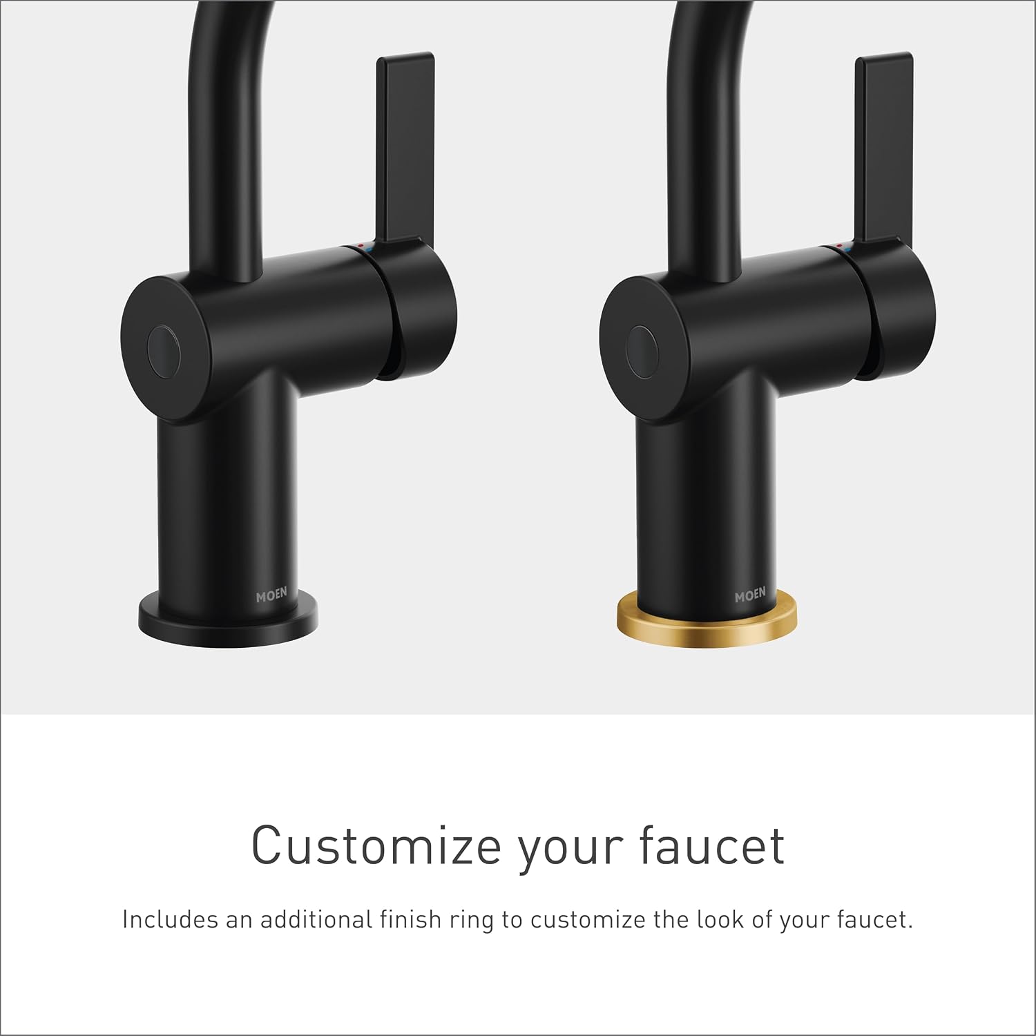 Moen CIA MotionSense Wave Bathroom Faucet, Matte Black, 6221EWBL