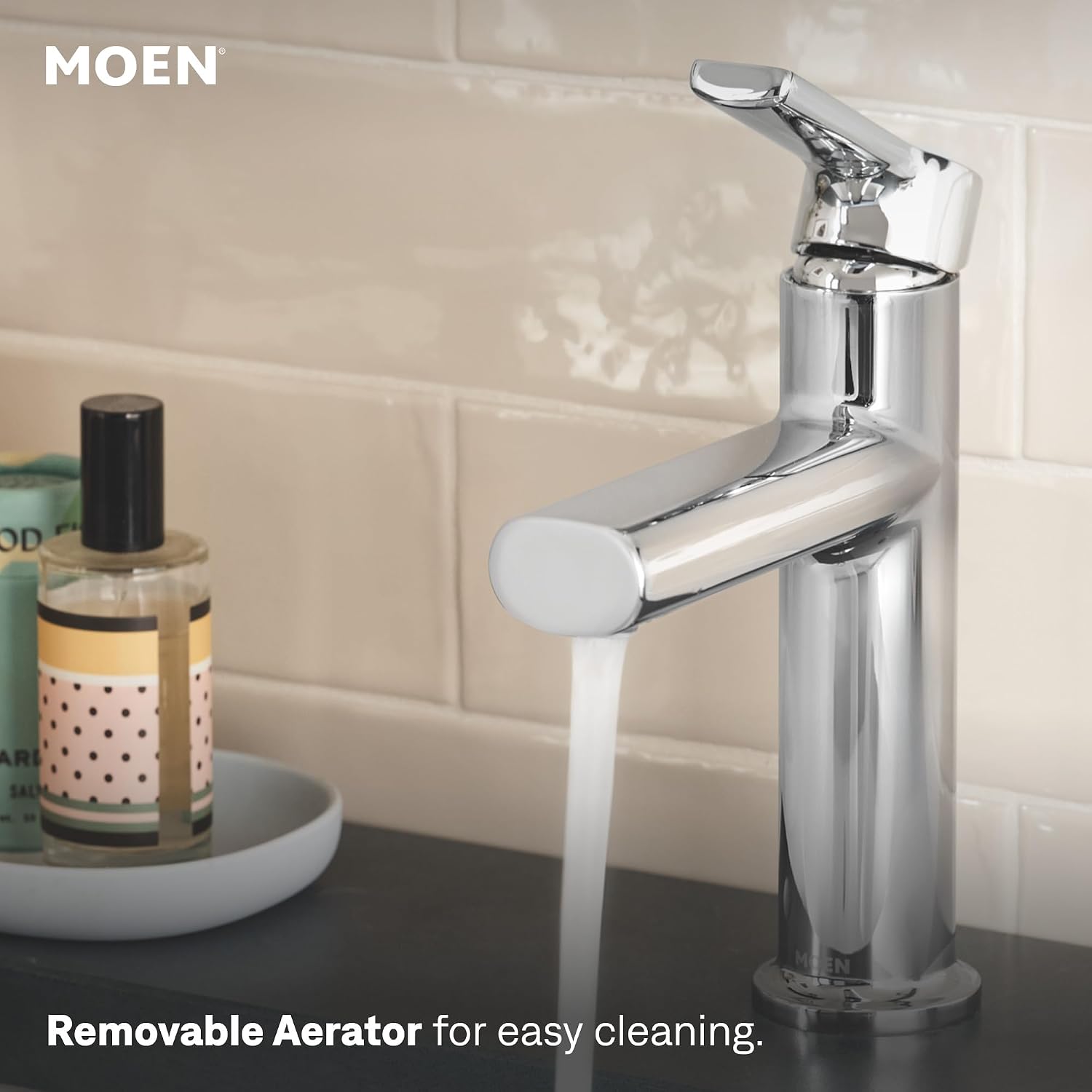 Moen 84794 Meena 1-Handle Bath Faucet w/Drain, Chrome