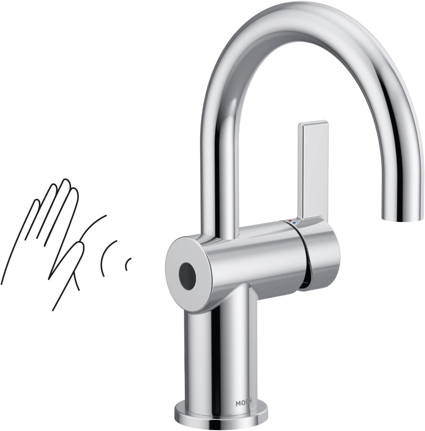Moen CIA MotionSense Wave Bathroom Faucet, Chrome, 6221EW