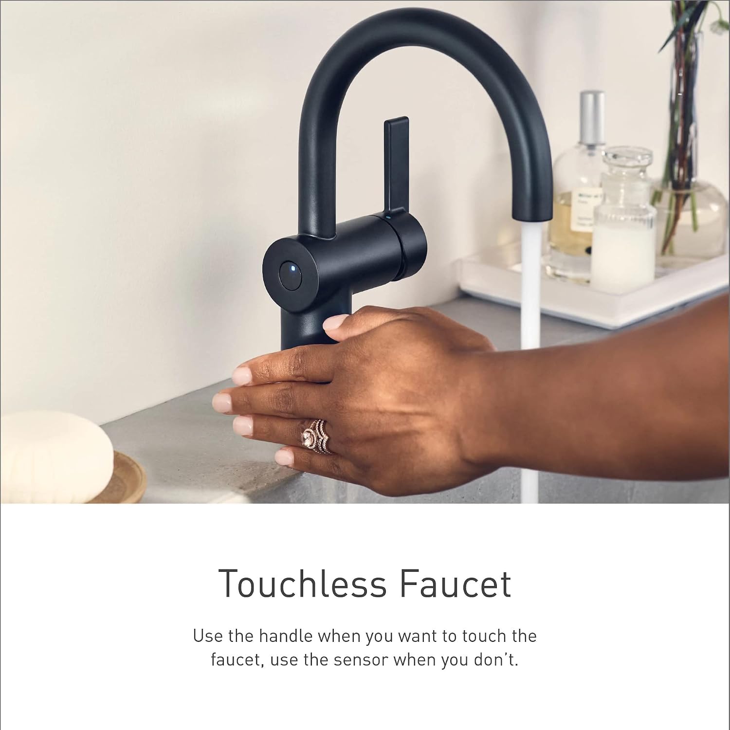 Moen CIA MotionSense Wave Bathroom Faucet, Chrome, 6221EW