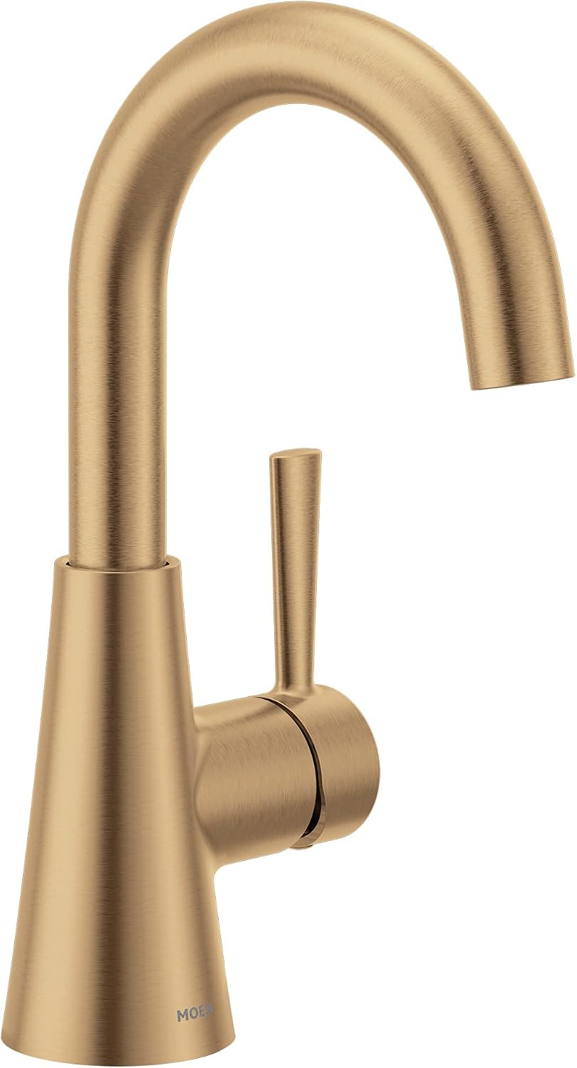 Moen Ronan Single Hole Bathroom Faucet, Bronzed Gold, 84021BZG