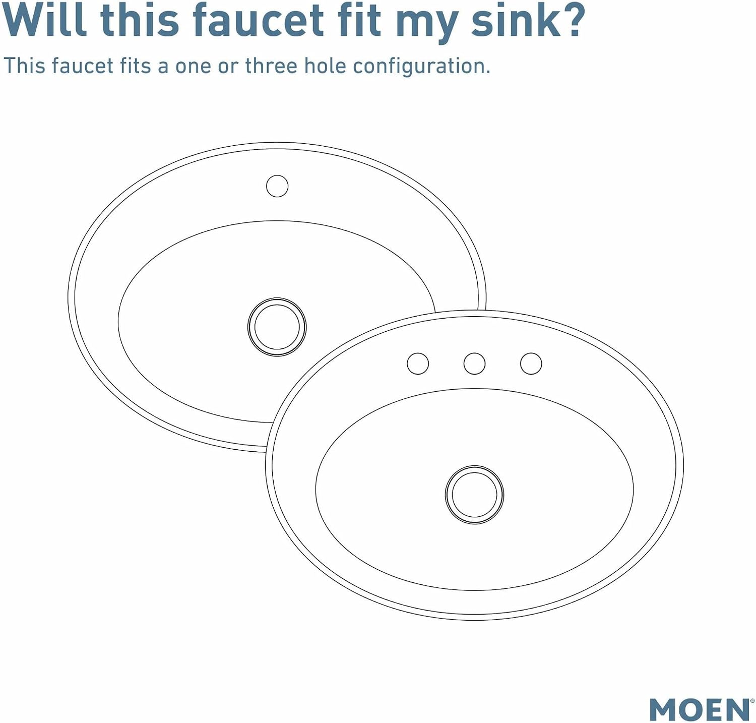 Moen 6145 Chrome One-Handle Bathroom Faucet