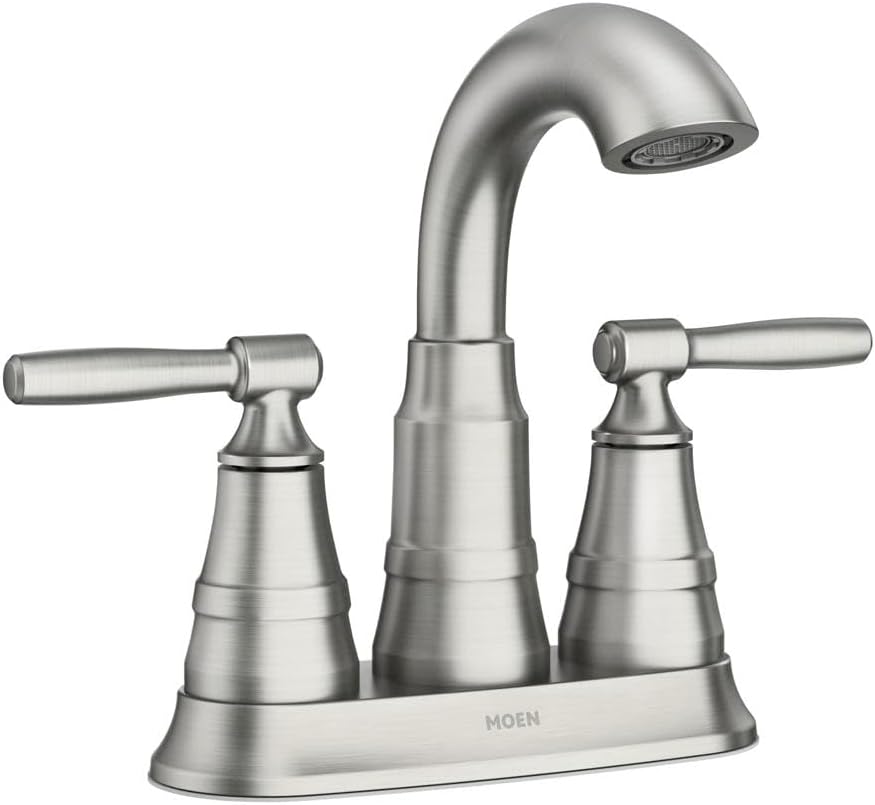 Moen 84971SRN Halle Bathroom Faucet, Spot Resist Brushed Nickel