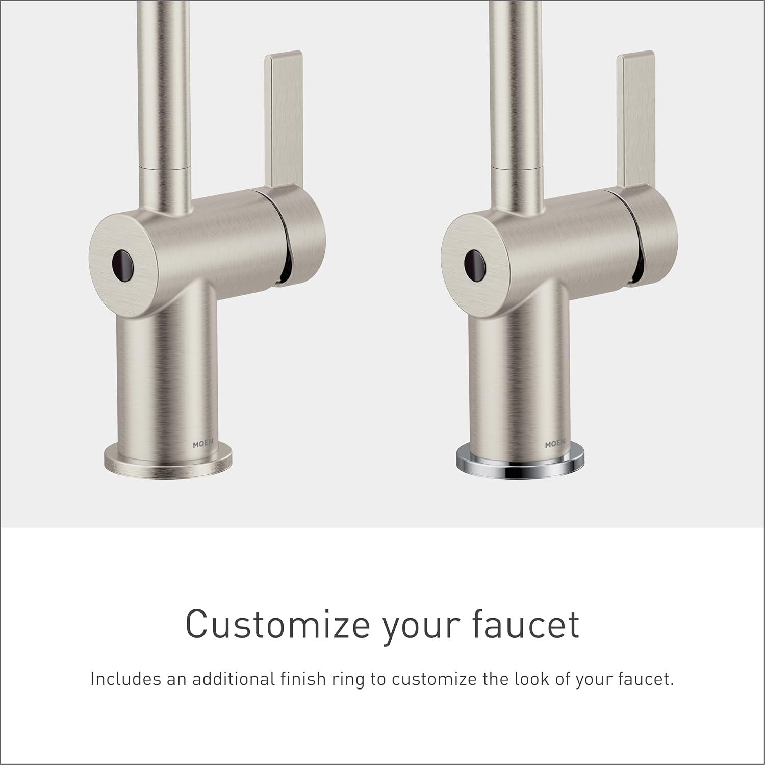 Moen CIA MotionSense Wave Bathroom Faucet, Brushed Nickel, 6221EWBN