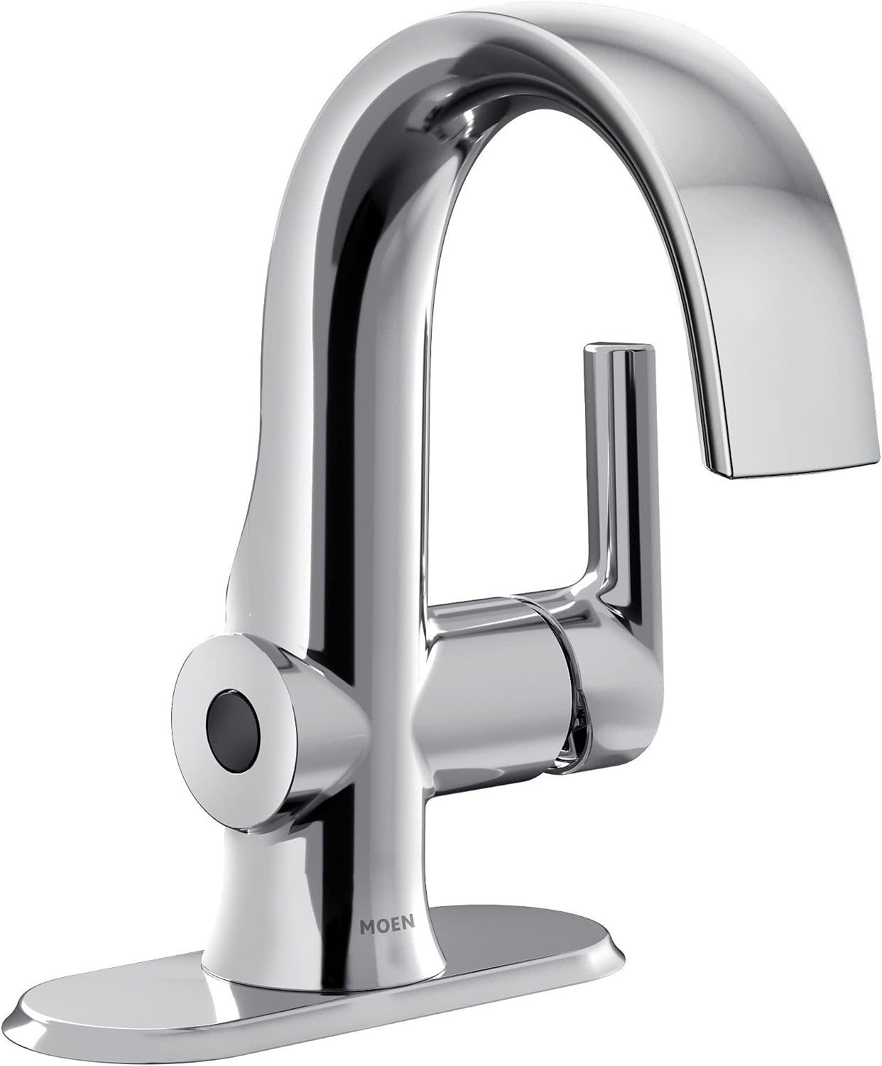 Moen Doux Chrome Motionsense Wave Touchless Single Handle Bathroom Sink Faucet, S6910EW