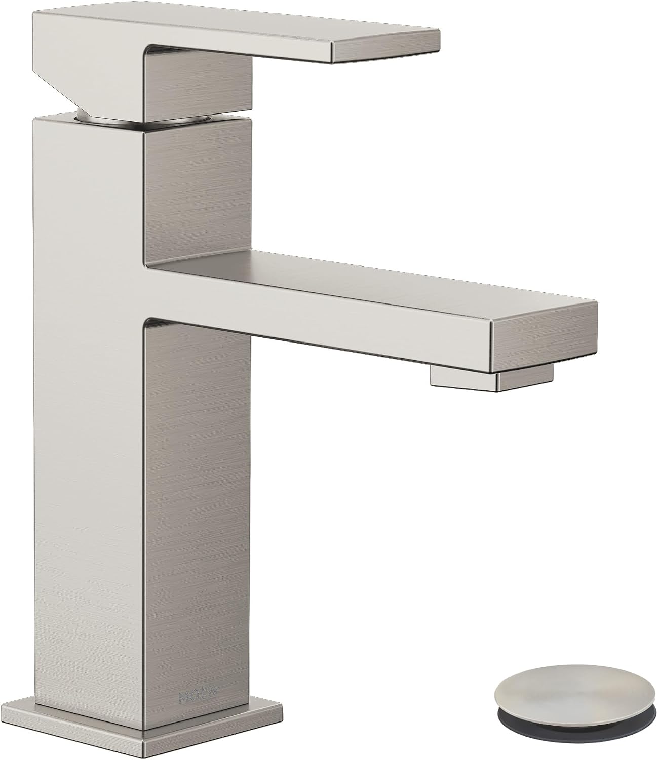 Moen Revyl 1-Handle Bathroom Faucet w/Drain, Deckplate, 84771SRN Spot Resist Nickel