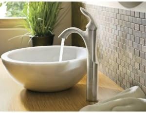 Moen Eva 1-Handle Bathroom Faucet, Brushed Nickel, 6400BN