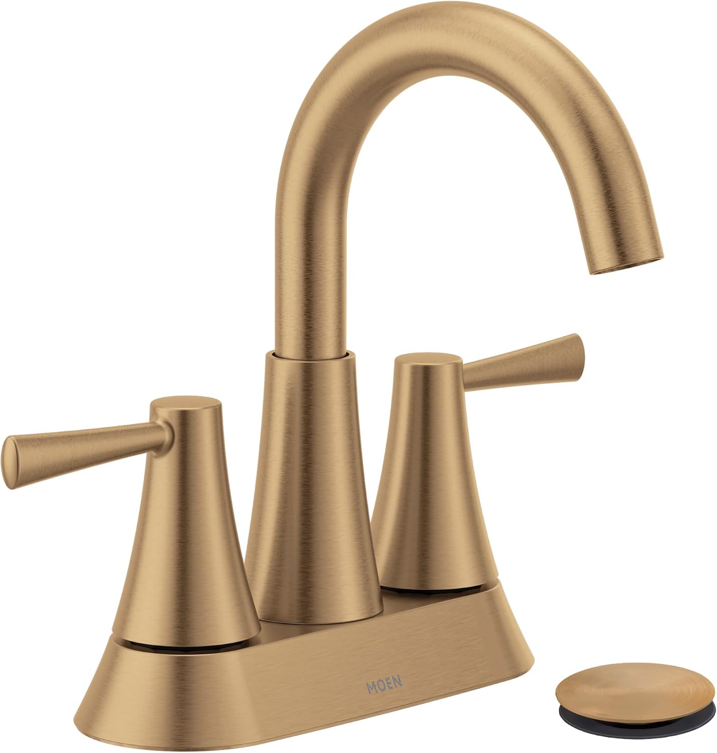 Moen Ronan Centerset Bathroom Faucet, Bronzed Gold, 84022BZG