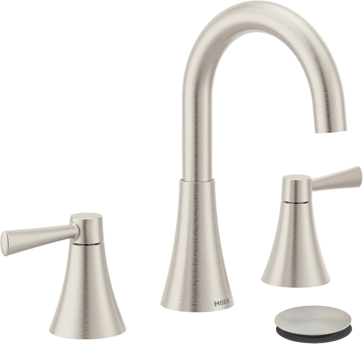 Moen 84023SRN Ronan 2-Handle Widespread Bathroom Faucet, BN Brushed Nickel