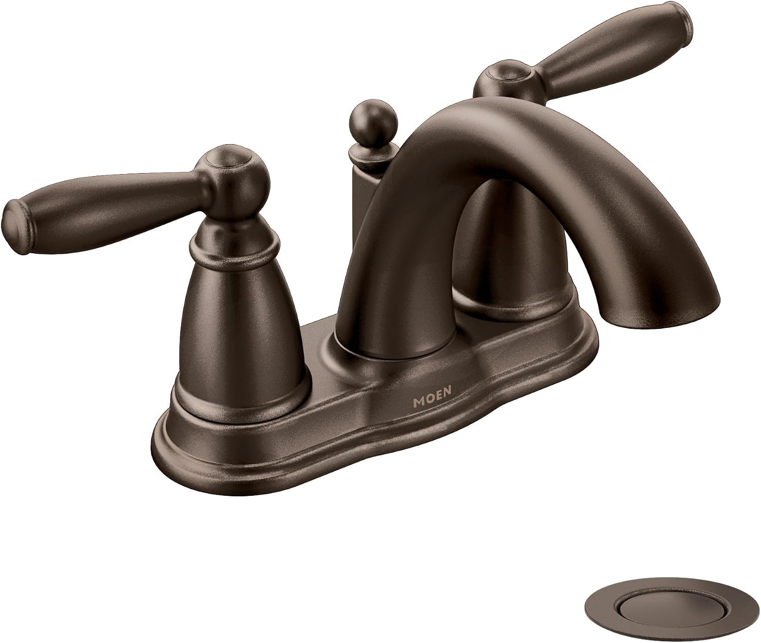 Moen 6610ORB Brantford Oil Rubbed Bronze Centerset Bathroom Faucet