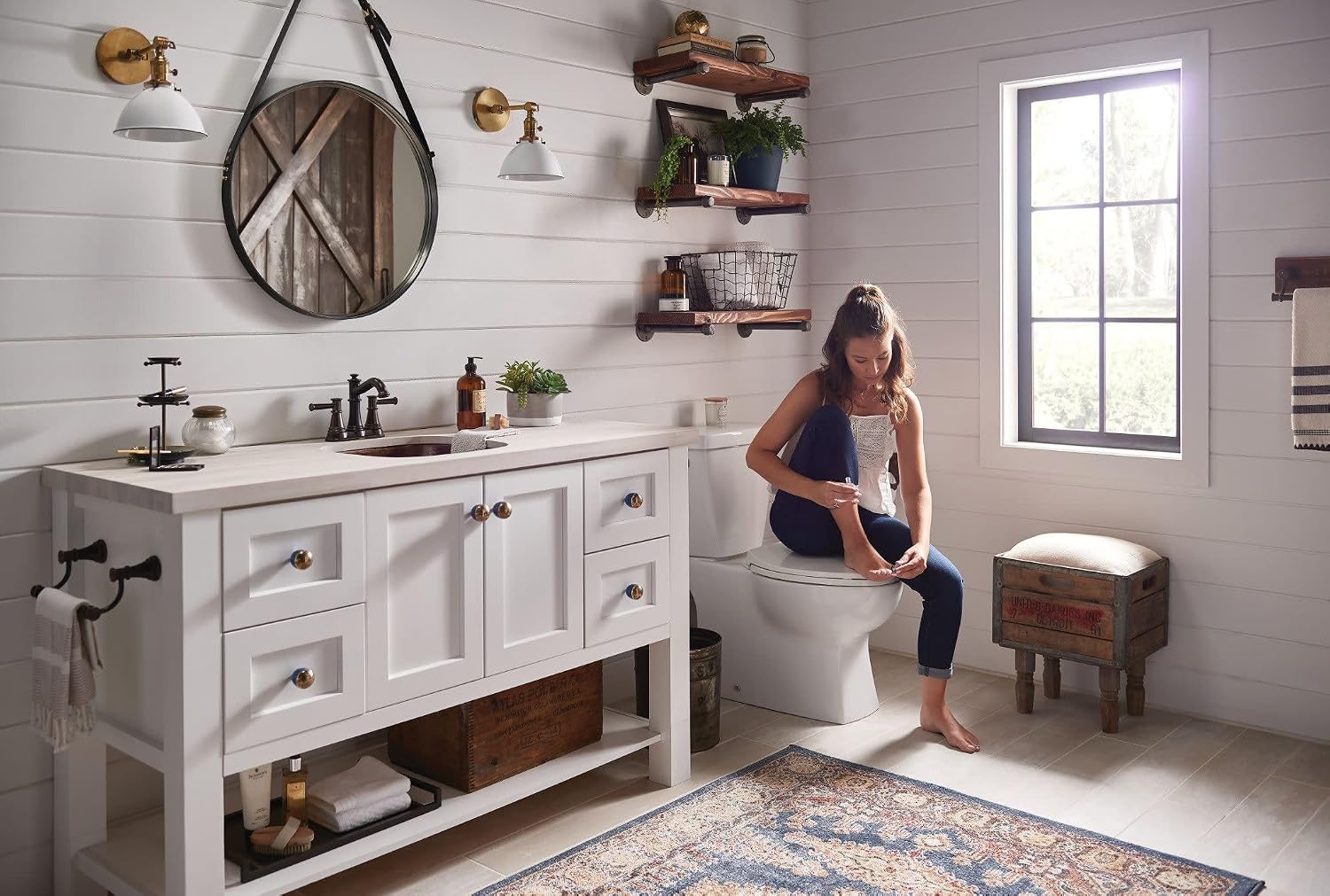 Moen Belfield Two-Handle Centerset Bathroom Faucet, Oil Rubbed Bronze, 6401ORB