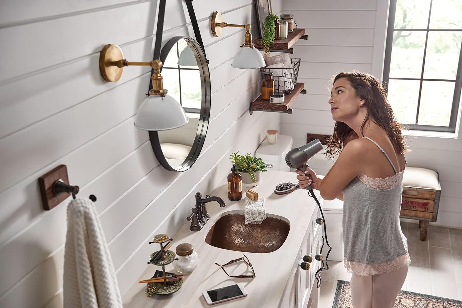 Moen Belfield Two-Handle Centerset Bathroom Faucet, Oil Rubbed Bronze, 6401ORB
