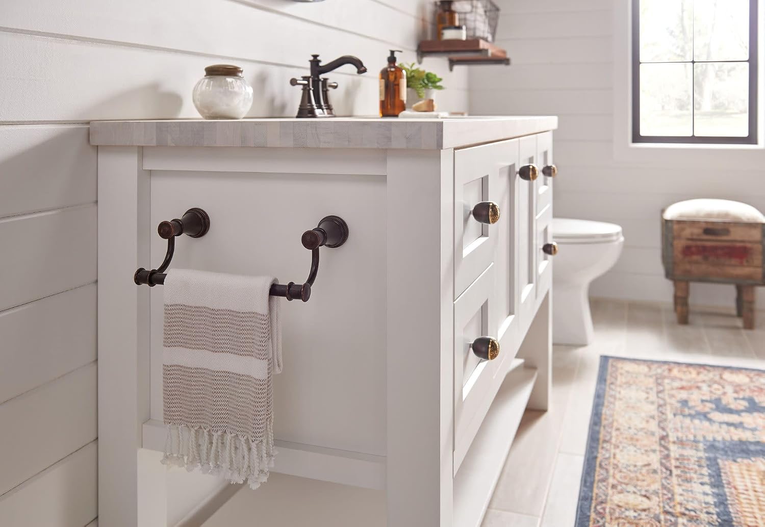 Moen Belfield Two-Handle Centerset Bathroom Faucet, Oil Rubbed Bronze, 6401ORB