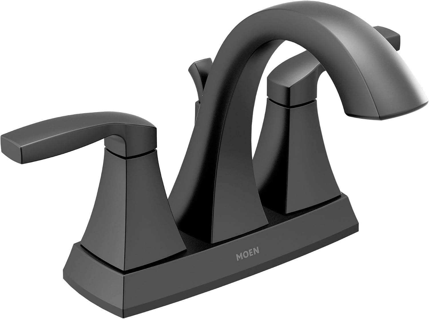 Moen 6901BL Voss Two-Handle Centerset Bathroom Faucet Matte Black