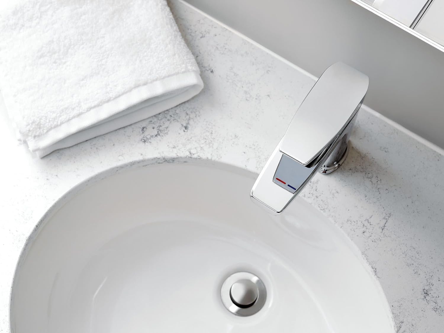 Moen S8000 Via One-Handle Modern Bathroom Faucet, Chrome