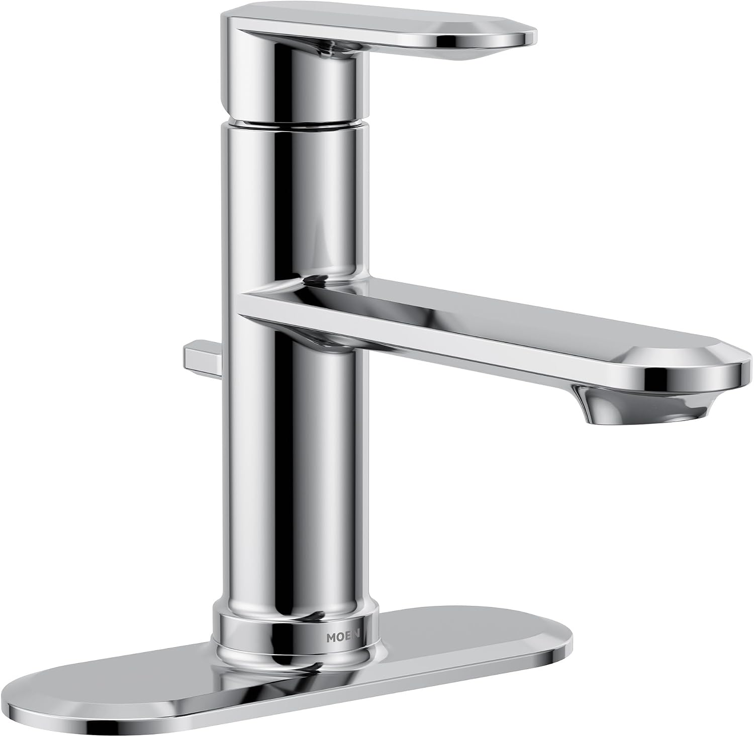 Moen Greenfield Chrome Single Handle One Hole Bathroom Sink Faucet, 6504