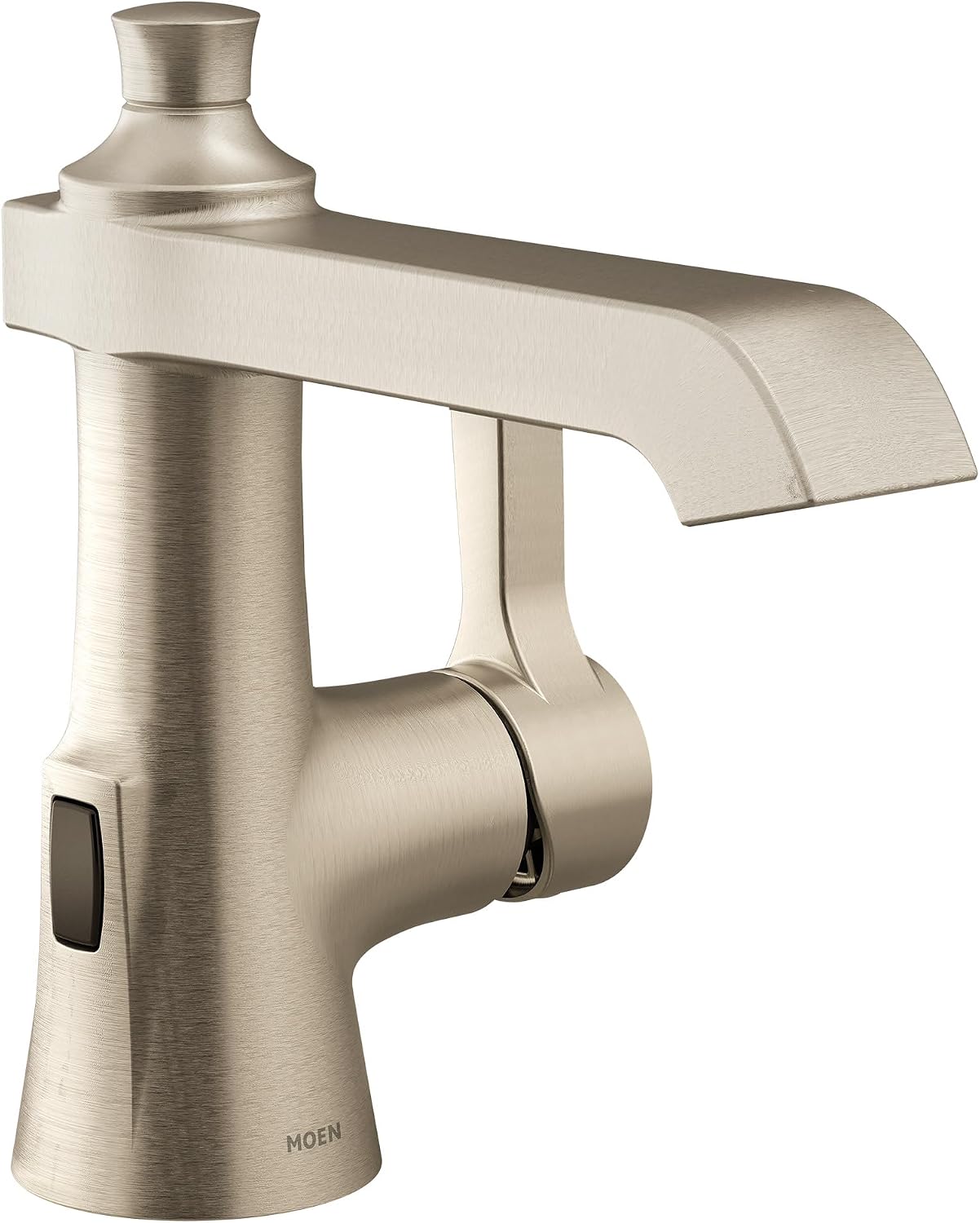 Moen Flara Brushed Nickel Motionsense Wave Touchless Single Handle Bathroom Sink Faucet, S6981EWBN