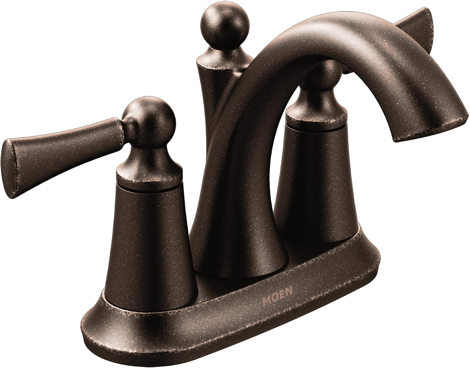 Moen 4505ORB Wynford Two-Handle Centerset High Arc Bathroom Faucet, Oil Rubbed Bronze