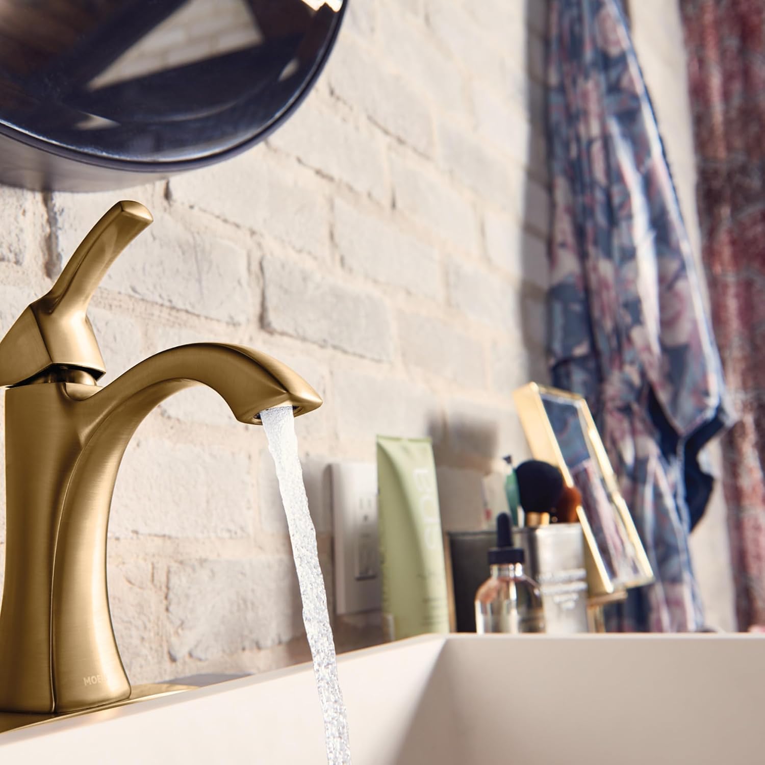 Moen Voss One-Handle Bathroom Faucet, Brushed Gold, 6903BG