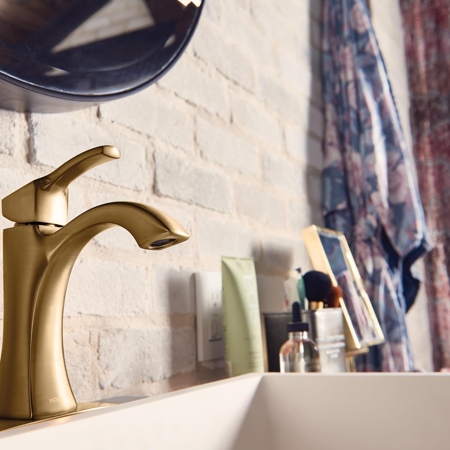 Moen Voss One-Handle Bathroom Faucet, Brushed Gold, 6903BG