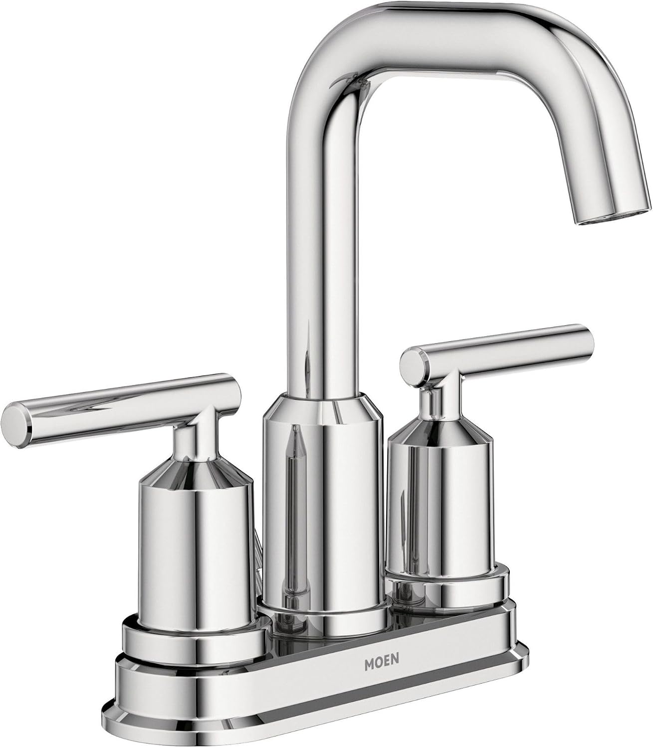 Moen WS84228 Two-Handle High Arc Bathroom Faucet, Chrome